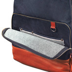 Indigo // Balance Backpack (Indigo + Cuoio)