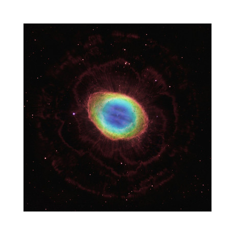 Hubble Reveals the Ring Nebula's True Shape (24"W x 24"H)