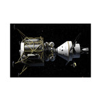 Altair + Orion Spacecraft // Conceptual Rendering (18"W x 12"H)