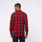 Buffalo Check Button Down // Red (XL)
