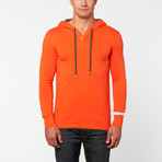 Teamm8 //  Long-Sleeve Hoodie Shirt // Orange (XL)