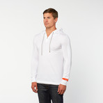 Long-Sleeve Hoodie Shirt // White (M)