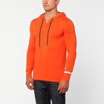 Teamm8 //  Long-Sleeve Hoodie Shirt // Orange (XL)