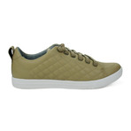 Quilted Leather Ox Sneaker // Light Brown (Euro: 41)