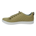 Quilted Leather Ox Sneaker // Light Brown (Euro: 41)
