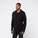 Shawl Collar Cardigan // Navy (XL)