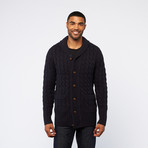 Shawl Collar Cardigan // Navy (XL)