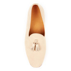 Suede Tassel Slipper // Ivory (US: 11)