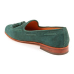 Suede Tassel  Loafer // Green (US: 11)