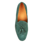 Suede Tassel  Loafer // Green (US: 10)