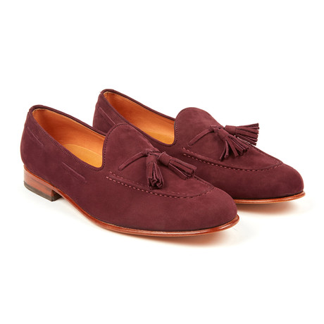 Tassel Suede Loafer // Marsala (US: 8)