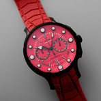 NOA Raw Red Chronograph Automatic // 41836 // c.2000's