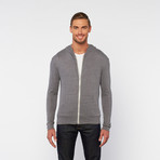 Lightweight Zip-Up Hoodie // Grey (S)