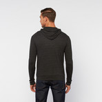 Lightweight Tri-Blend Zip-Up Hoodie // Charcoal (L)