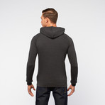 Tri-Blend Raglan Hoodie // Black (S)