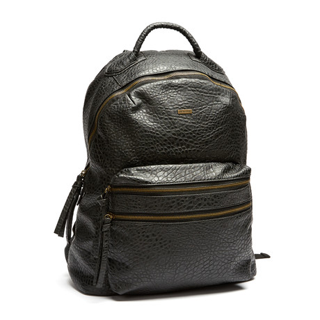 Headliner Pebble Leather Backpack // Black