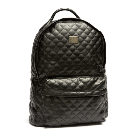 Fifth Ave Quilted Backpack // Black