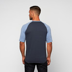 Unity Short-Sleeve Raglan // Blue (XL)