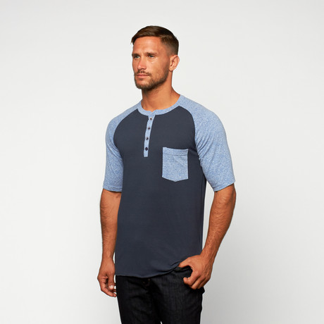 Unity Short-Sleeve Raglan // Blue (S)