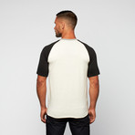 Unity Short-Sleeve Raglan // Egret (2XL)