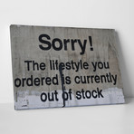 Banksy // Sorry! (20"L x 16"H)