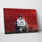 Banksy // Keep Your Coins (20"L x 16"H)