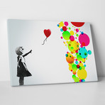 Banksy // Balloon Girl (Pop Variant) (20"L x 16"H)