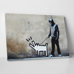 Banksy // Dog Walker (20"L x 16"H)