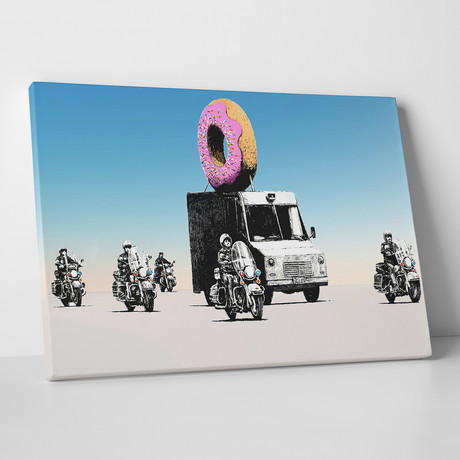 Banksy // Donut Escort (30"L x 20"H)