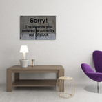 Banksy // Sorry! (20"L x 16"H)