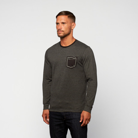 Wright Long-Sleeve Crew // Black (S)