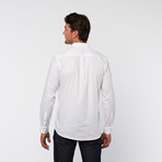 UG Purple // Long Sleeve Button Up // White (M)