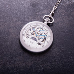 Skeleton Movement Open Face Pocket Watch // PW43