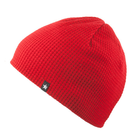 Waffle Beanie // Red