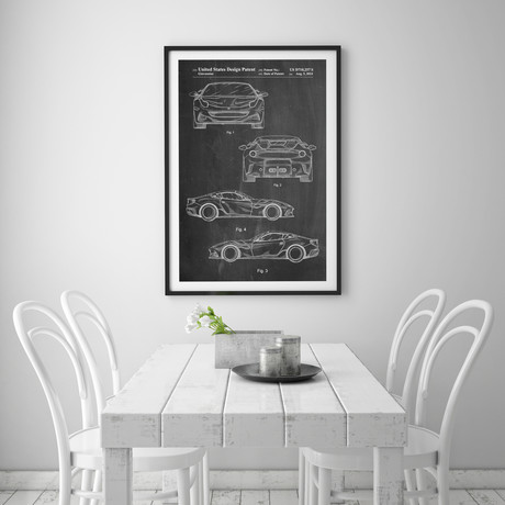 Patent Prints // Ferrari F12 (Vintage Parchment)