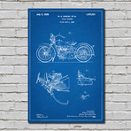 Harley Motorcycle (Blueprint)