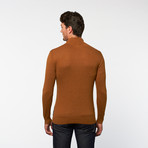 RSR // Half-Zip Turtleneck // Brown + Black (L)