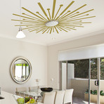 Sunburst Ceiling Decal