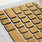 Wood Keyboard Decal // Bamboo (Macbook Air 11”)