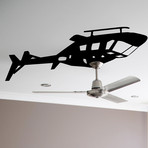 Helicopter Ceiling Fan Decal