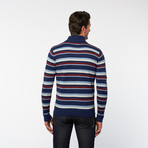 A+F // Half Zip Turtleneck // Aspen Stripe (S)