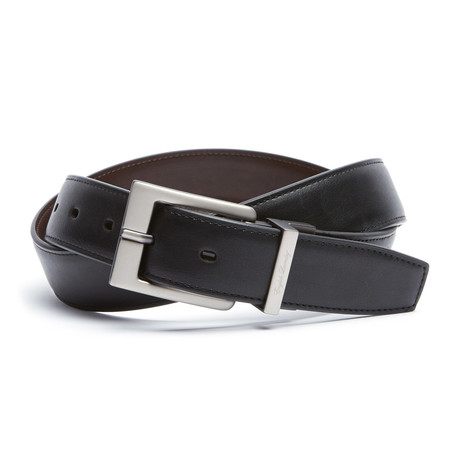 Classic Reversible Dress Belt // Black + Brown (Size 32)