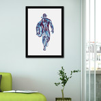Captain America // Framed Print (16"L x 20"H)
