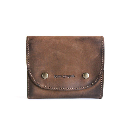 Vintage Jacquard Wallet // Brown