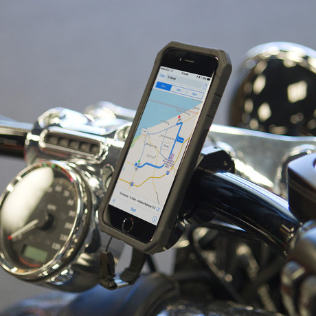Aluminum Motorcycle Handlebar Mount + Case Kit (iPhone 6/6s)