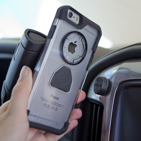 Crystal Case + Magnetic Car Mount // Clear (iPhone 6/6s)