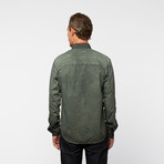 Shadow Dye Poplin Button-Down // Fatigue (L)