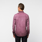 Shadow Dye Poplin Button-Down // Bordeaux (L)