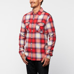Mixed Plaid Button Down // Steel Grey (L)