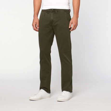 Owen Slim Fit Alcott Twill Pant // Olive (30WX32L)
